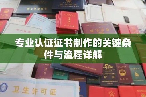 岗巴专业认证证书制作的关键条件与流程详解