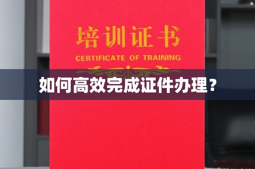 岗巴如何高效完成证件办理？