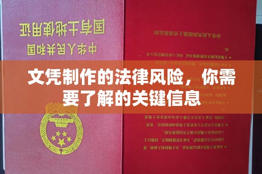 岗巴文凭制作的法律风险，你需要了解的关键信息