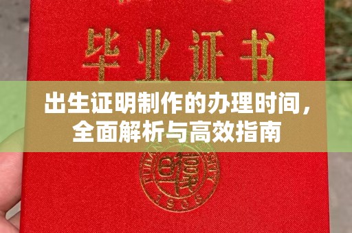 岗巴出生证明制作的办理时间，全面解析与高效指南